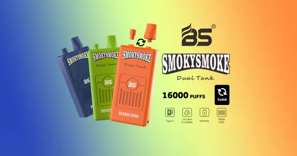 SmokySmoke DUAL TANK 16k Puff Of Joy